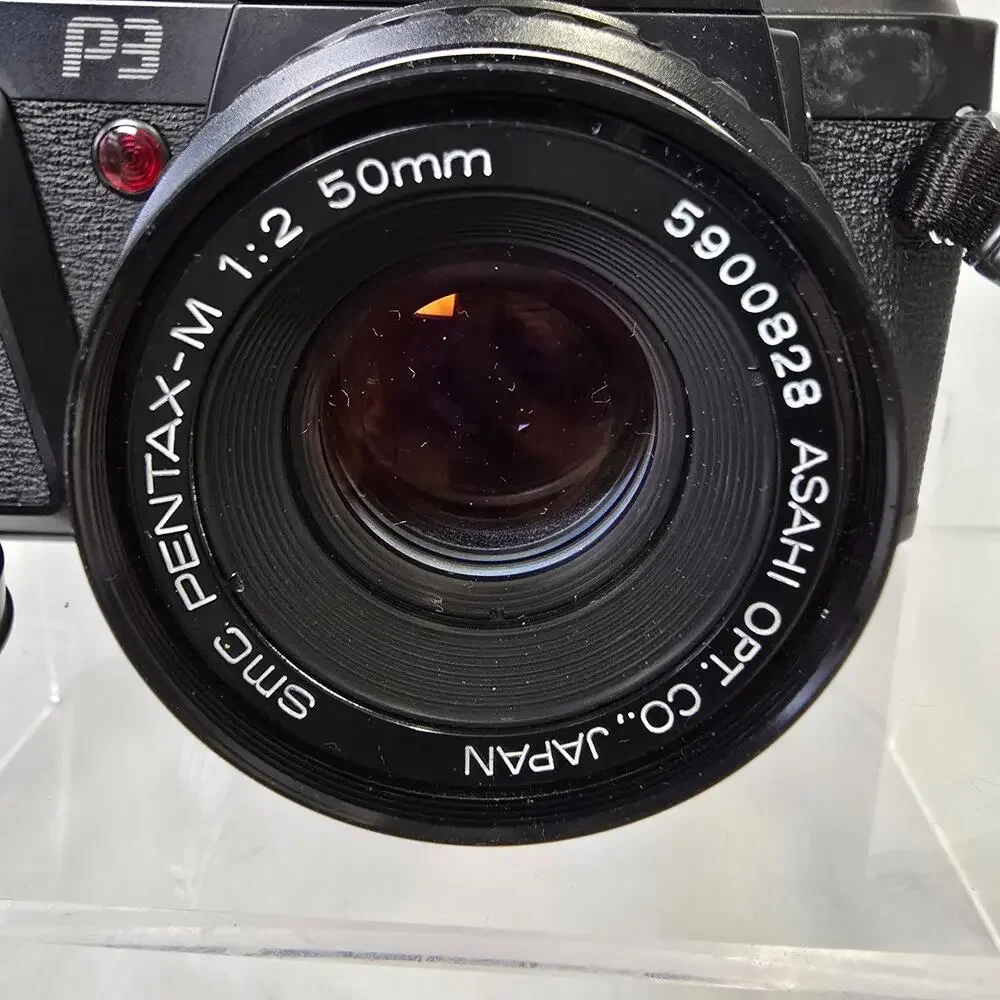 Pentax P3 Super Program 35mm SLR Film Camera & Pentax-M 50mm Lens Not Tested